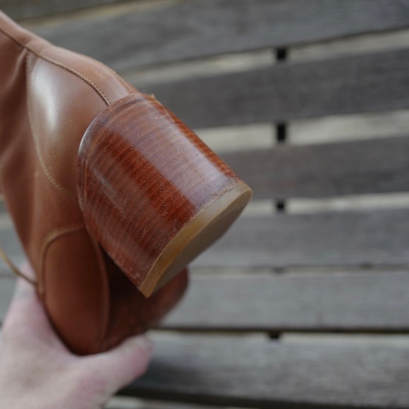 EUC Fortress of Inca Alexandra Paige Leather Combat Bootie Sz 8.5 - Picture 7 of 10